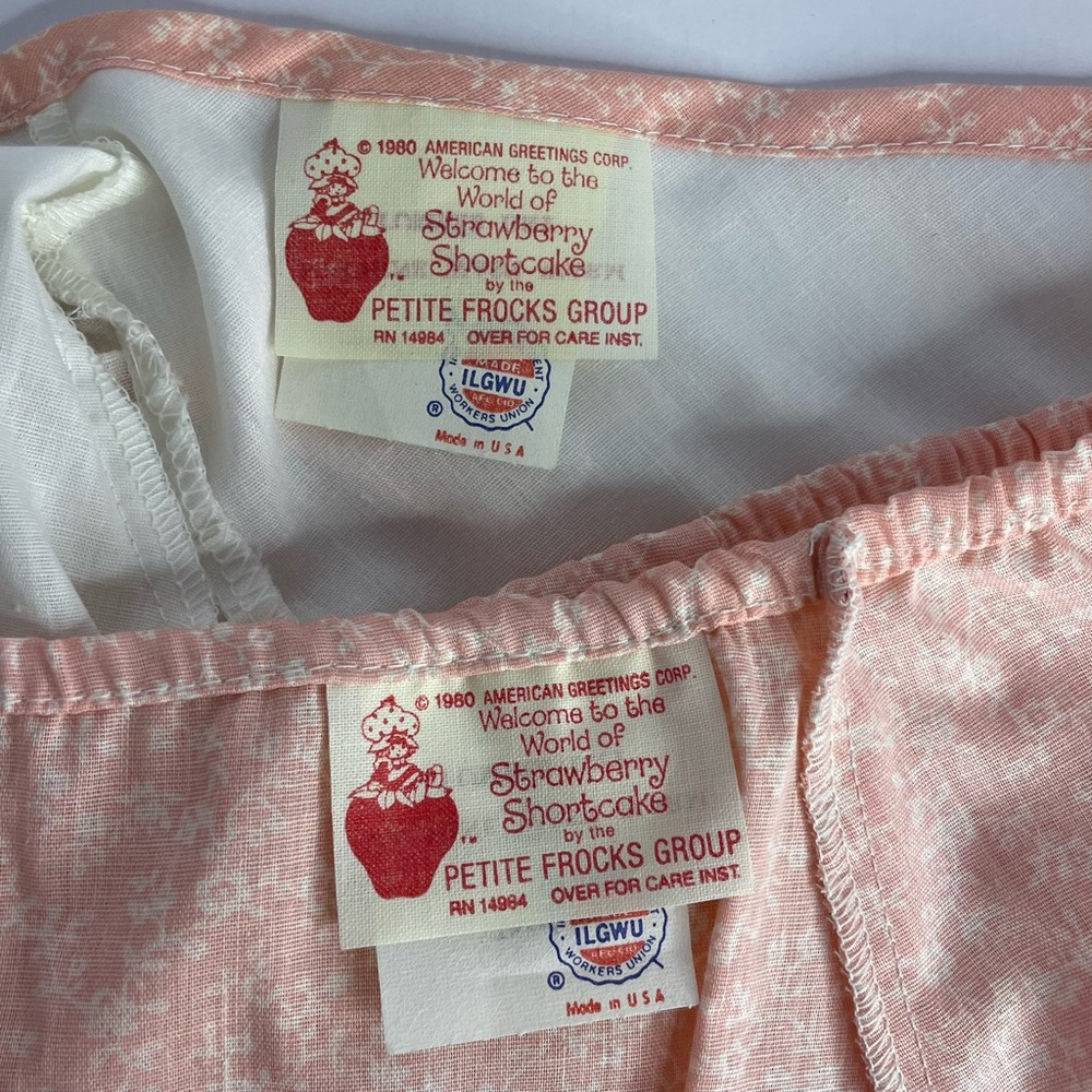 Strawberry Shortcake And Custard Outfit 1980 AMERICAN GREETINGS CORP Union 6M - Picture 12 of 16